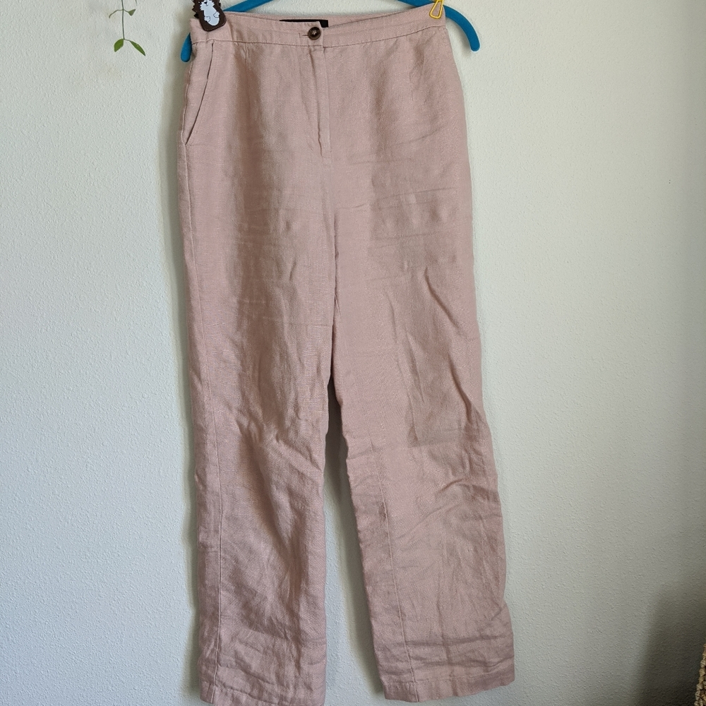 SOLD Reformation Blush Linen Pants